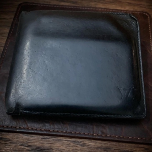 Louis Vuitton Other - LOUIS VUITTON Bifold Wallet Black Leather